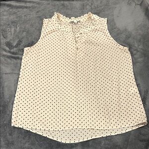 41 Hawthorn Ivory Sleeveless Polka Dot Camisole
